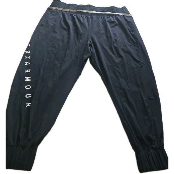 NWOT Under Armour Storm UA Woven Branded Pants Plus Size 2X Black - Picture 2 of 9
